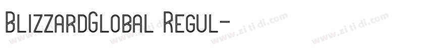 BlizzardGlobal Regul字体转换